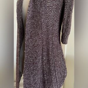 Anthropologie Moth Women's Heathered Purple Cardigan